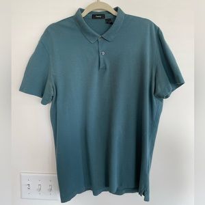 Theory Men’s Large Polo Short Sleeve 100% Cotton